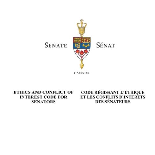 Nouveau code d’éthique du Sénat